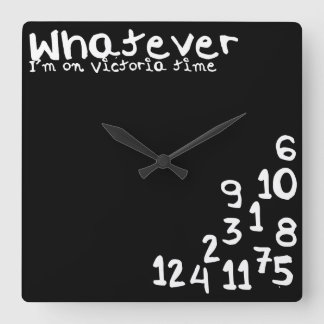 Reloj Cuadrado Lo que soy el el tiempo de Victoria