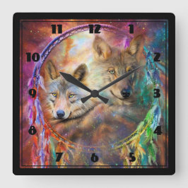 Reloj Cuadrado Lobos