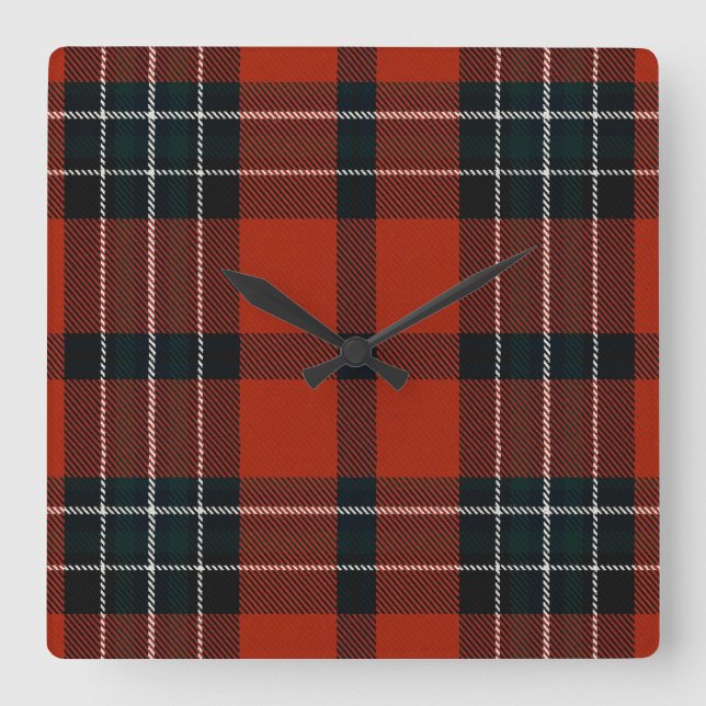 Reloj Cuadrado Loch Ailsh Plaid (Anverso)
