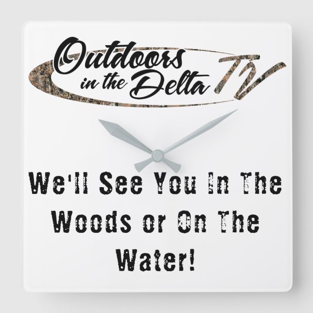 Reloj Cuadrado Logo de Camo (Anverso)