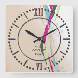 Reloj Cuadrado LOGO DE SU EMPRESA, personalizado