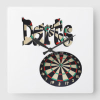 Logotipo De Dardos Con Cartón De Cartón,
