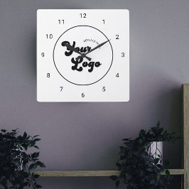 Reloj Cuadrado Logotipo de Personalizado de la moderna empresa de