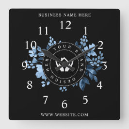 Reloj Cuadrado Logotipo de Personalizado Minimalista simple y pro