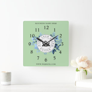 Reloj Cuadrado Logotipo de Personalizado Minimalista simple y pro