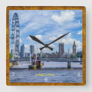 Reloj Cuadrado Londres