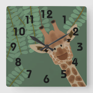 Reloj Cuadrado Looking Up Wall Clock