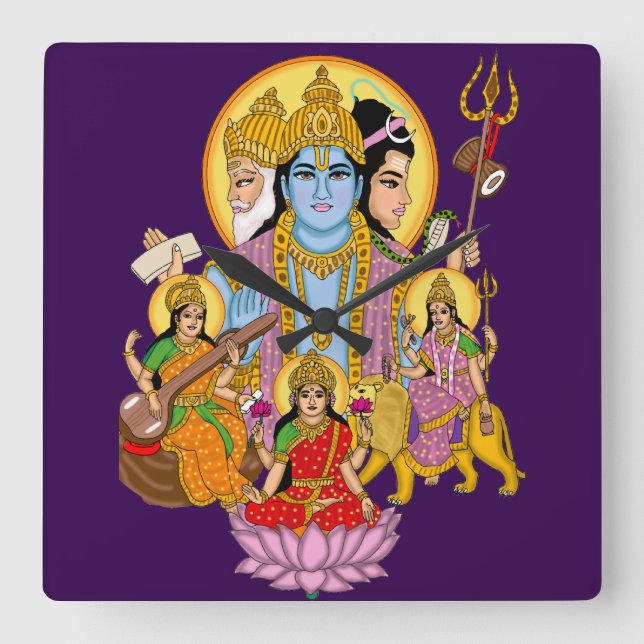 Reloj Cuadrado Lord Trinity Wall Clock (Anverso)