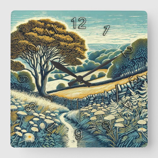 Reloj Cuadrado Los alborotos (Anverso)