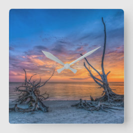 Reloj Cuadrado Los árboles del amante