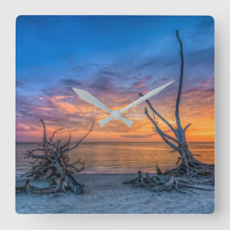 Reloj Cuadrado Los árboles del amante