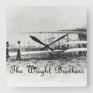 Reloj Cuadrado Los hermanos Wright