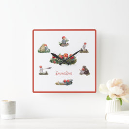 Reloj Cuadrado Los hijos de Elsa Beskow del bosque