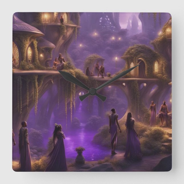 Reloj Cuadrado Los mundos electos (Anverso)