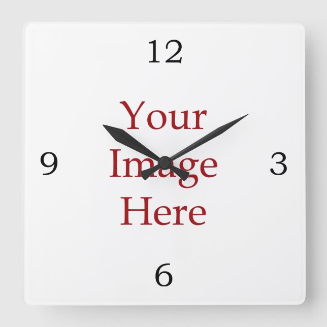 Reloj Cuadrado Los números crean los propios (Anverso)