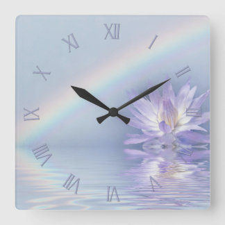 Reloj Cuadrado Lotus Blossom