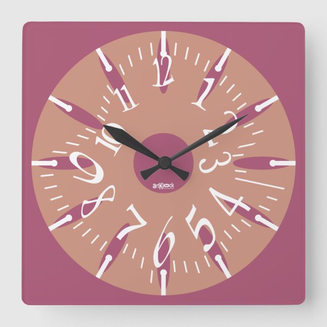 RELOJ CUADRADO LOVE ART KLOCK DEFORMED DAKILIANO BY MASANSER (Anverso)