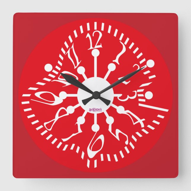 RELOJ CUADRADO LOVE ART KLOCK DEFORMED DAKILIANO BY MASANSER (Anverso)