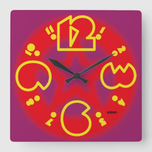 RELOJ CUADRADO LOVE ART KLOCK GEOMETRIC MOTION BY MASANSER