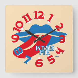 RELOJ CUADRADO LOVE ART KLOCK KISS ME BY MASANSER