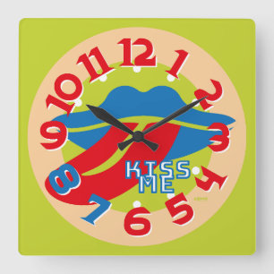 RELOJ CUADRADO LOVE ART KLOCK KISS ME BY MASANSER