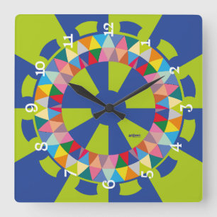 RELOJ CUADRADO LOVE ART KLOCK PRINCIPLE TRIANGLE BY MASANSER