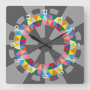 RELOJ CUADRADO LOVE ART KLOCK PRINCIPLE TRIANGLE BY MASANSER