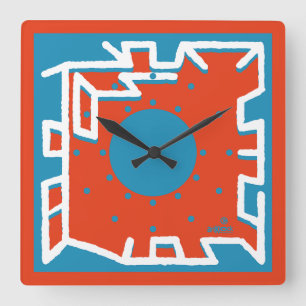 RELOJ CUADRADO LOVE ARTKLOCK USA/EEUU HAND STYLE BY MASANSER