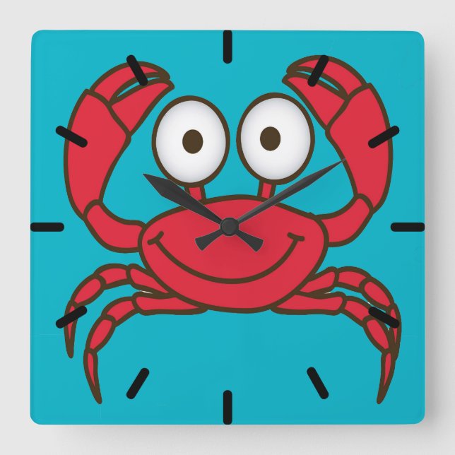 Reloj Cuadrado Love Crab (Anverso)