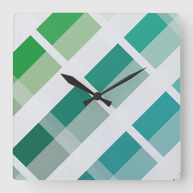 Reloj Cuadrado LOVE FUTURE MULTICOLOR INCLINED by masanser (Anverso)