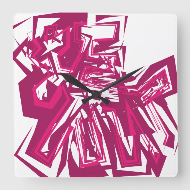 Reloj Cuadrado LOVE GEOMESKY ANIMALS deer BY MASANSER (Anverso)