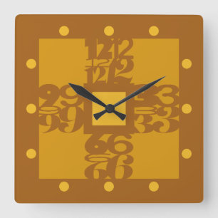 RELOJ CUADRADO LOVE GOLD RUSH COLORS BY MASANSER PIXELAT