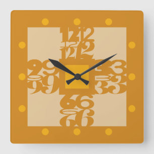 RELOJ CUADRADO LOVE GOLD RUSH COLORS BY MASANSER PIXELAT