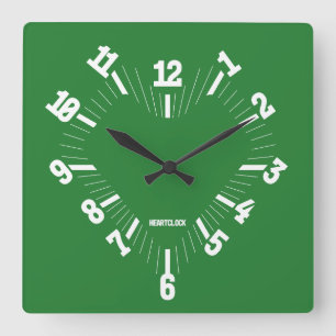 Reloj Cuadrado Love HEART TIME BY MASANSER PIXELAT