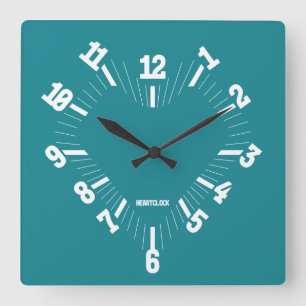 Reloj Cuadrado Love HEART TIME BY MASANSER PIXELAT