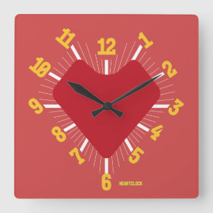 Reloj Cuadrado Love HEART TIME BY POP ART MASANSER PIXELAT