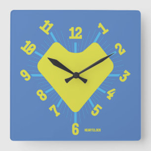 Reloj Cuadrado Love HEART TIME BY POP ART MASANSER PIXELAT