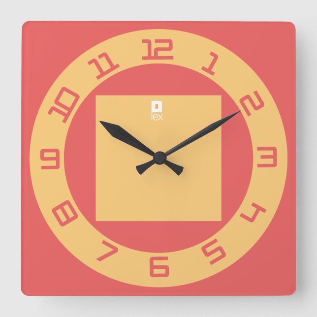 RELOJ CUADRADO LOVE LEX REDREEN BY MASANSER (Anverso)