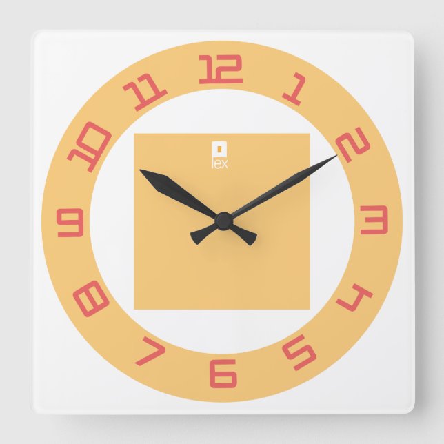 RELOJ CUADRADO LOVE LEX REDREEN BY MASANSER (Anverso)