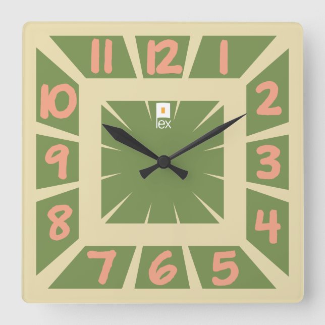 RELOJ CUADRADO LOVE LEX REVIVAL BY MASANSER PIXELAT (Anverso)