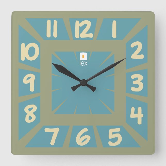 RELOJ CUADRADO LOVE LEX REVIVAL BY MASANSER PIXELAT (Anverso)