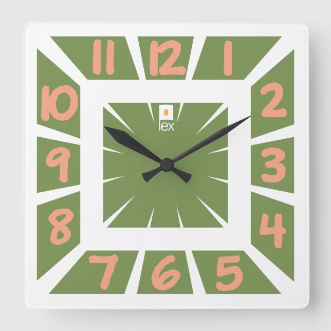 RELOJ CUADRADO LOVE LEX REVIVAL BY MASANSER PIXELAT (Anverso)