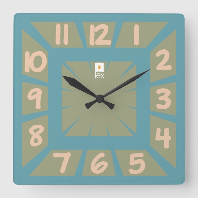 RELOJ CUADRADO LOVE LEX REVIVAL BY MASANSER PIXELAT (Anverso)