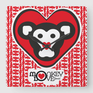 Reloj Cuadrado LOVE MONKEY LOVE SPECIAL by Masanser