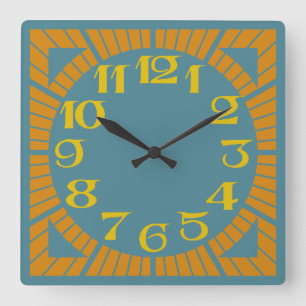 Reloj Cuadrado LOVE OLD CLASSIC COLORS by MASANSER PIXELAT