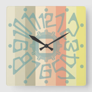 Reloj Cuadrado Love PASTEL COLORS  by Masanser