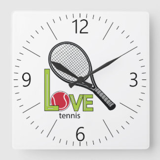 Reloj Cuadrado Love tennis