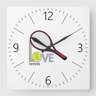 Reloj Cuadrado Love tennis