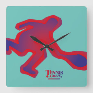 RELOJ CUADRADO LOVE TENNIS BY MASANSER PIXELAT
