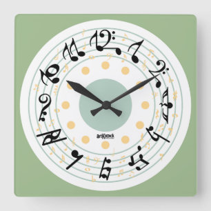 RELOJ CUADRADO LOVE THE MUSIC IS YOU BY MASANSER